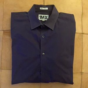 Men’s Large Express 1MX Purple Dress Shirt
